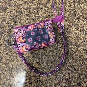 Vera Bradley Zip ID Case and Matching Lanyard